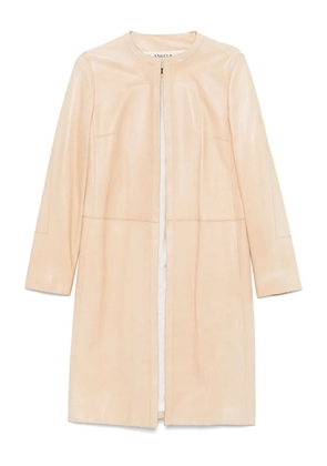 A.N.G.E.L.O. Vintage Cult 2000s pre-owned leather coat - Neutrals