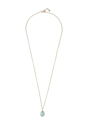 Mateo 14K yellow gold blue topaz necklace