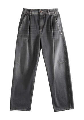 Brunello Cucinelli pleated jeans - Black