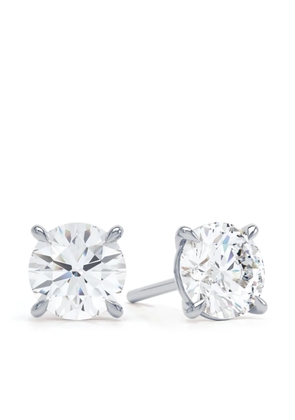 LOEV 18kt recycled white gold diamond earrings - Silver
