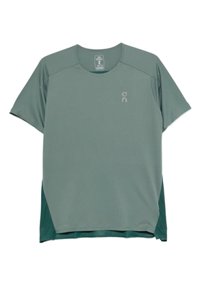 On Running colour-block performance T-shirt - Green