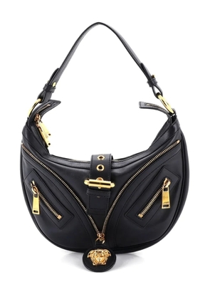 Versace Pre-Owned Repeat Leather Small hobo bag - Black