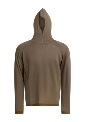 Stone Island hooded long sleeves hoodie - Brown