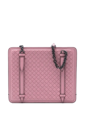 Bottega Veneta Pre-Owned 2012-2025 Nappa Intrecciato Chain shoulder bag - Pink