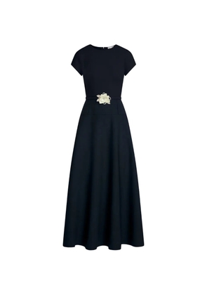 Oscar de la Renta floral belt dress - Blue