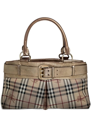 Burberry Pre-Owned Haymarket Check tote bag - Neutrals