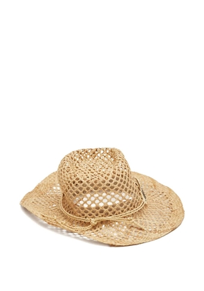 Maison Michel straw hat - Neutrals