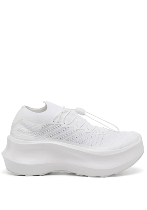 CDG drawstring-fastening platform sneakers - White
