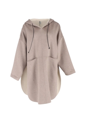 TOTEME felted hooded coat - Neutrals