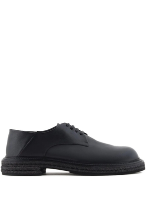 Giorgio Armani leather derby shoes - Black