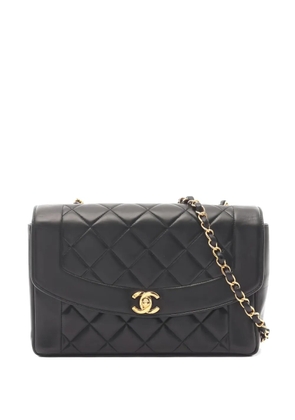 CHANEL Pre-Owned Diana Flap matelassé-quilting chain-strap shoulder bag - Black