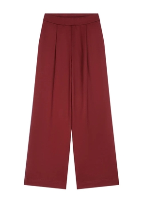 DRIES VAN NOTEN dart-detailing track pants - Red