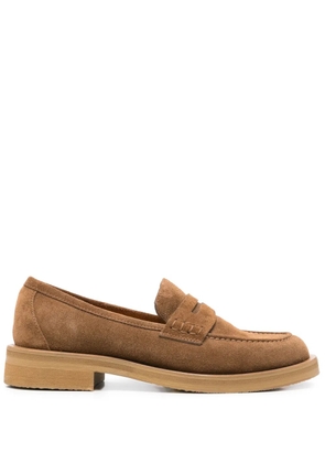 mara bini suede loafers - Brown