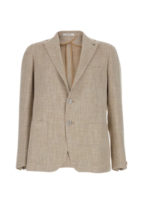 Tagliatore herringbone button jacket - Neutrals