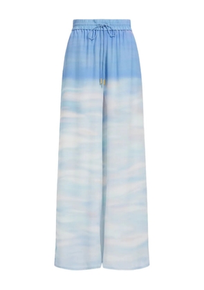Aje Atomic silk trousers - Blue
