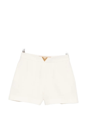 Valentino Garavani logo-detail tailored shorts - Neutrals