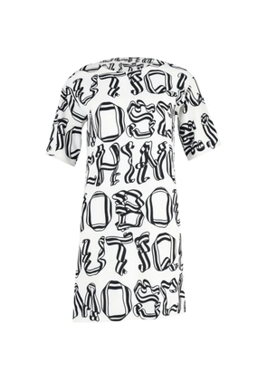 Moschino Pre-Owned logo T-shirt dress - White