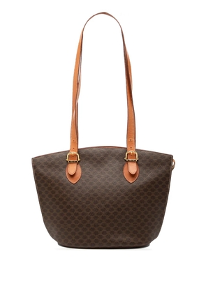 Celine Pre-Owned 1999 Macadam Coated Canvas shoulder bag - Brown