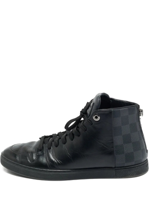 Louis Vuitton Pre-Owned Damier Graphite high-top sneakers - Black