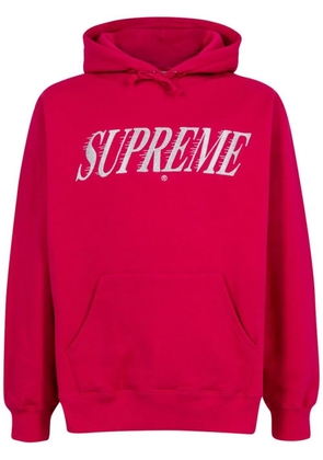 Supreme Crossover logo-print hoodie - Red