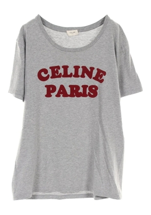 Celine Pre-Owned 2010s logo-print crew-neck T-shirt - Grey