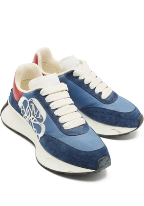 Alexander McQueen Pre-Owned Sprint Runner suede sneakers - Blue