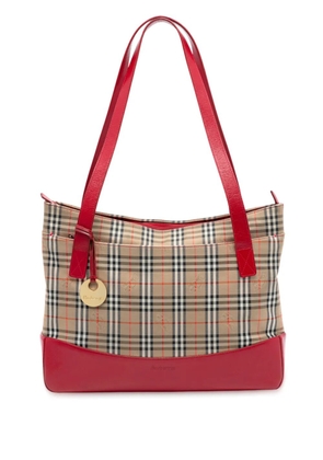 Burberry Pre-Owned 20th Century Haymarket Check Canvas tote bag - Brown