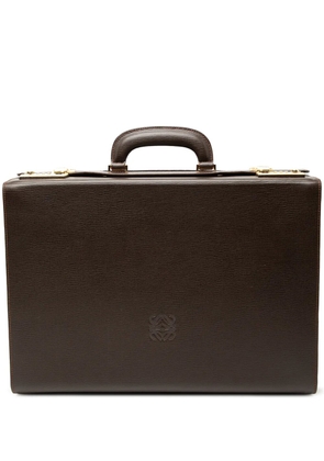 Loewe Pre-Owned 20th Century Leather Anagram Briefcase business bag - Brown