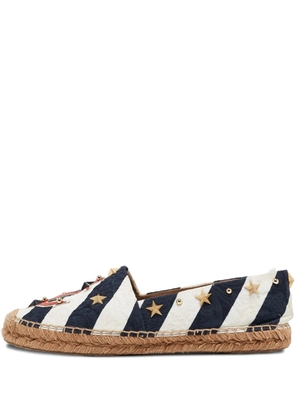 Dolce & Gabbana Pre-Owned striped espadrilles - Blue
