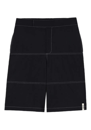 Sunnei panelled hook-and-loop shorts - Blue