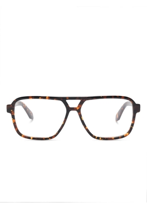 Off-White Eyewear Arrows-motif glasses - Brown