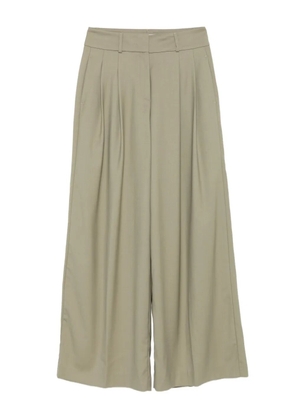 Peserico pleated wide-leg trousers - Green