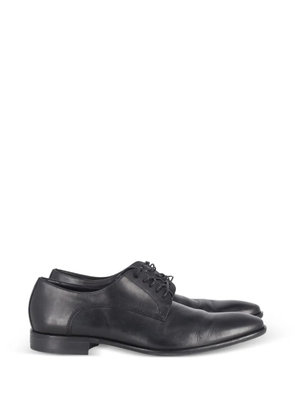 BOSS leather lace-up derby shoes - Black