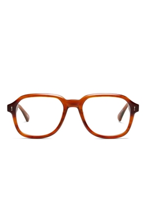 Peter And May Night Train square-frame glasses - Brown