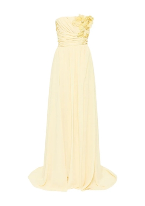 Saiid Kobeisy embroidered maxi dress - Yellow