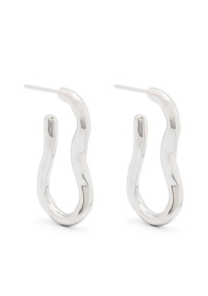 Missoma Molten ovate hoop earrings - Silver