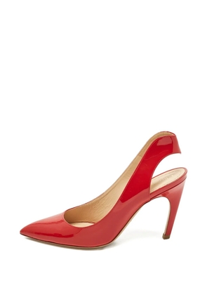 Christian Dior Pre-Owned leather pointed pumps - Red