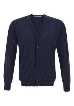 Kangra V-neck button cardigan - Blue