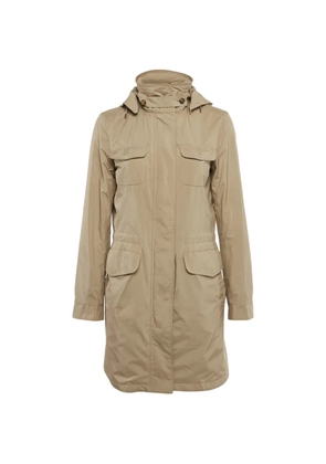 Loro Piana Pre-Owned concealed-hood coat - Neutrals