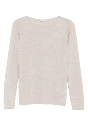 Brunello Cucinelli long-sleeve round-neck T-shirt - Brown