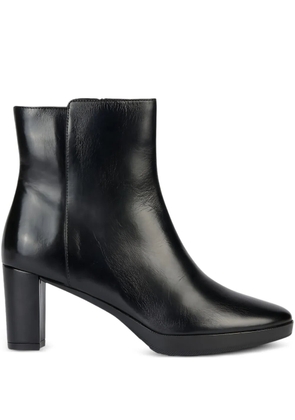 Geox 60mm Walk Pleasure zip-detail block-heel boots - Black