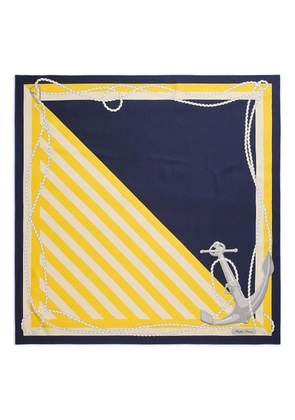 Polo Ralph Lauren striped nautical square scarf - Yellow