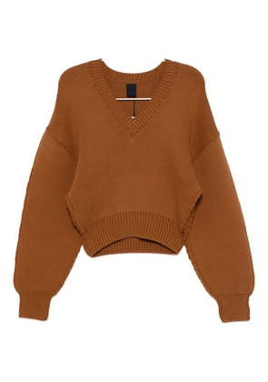 Juun.J v-neck jumper - Brown