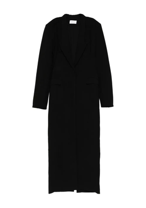 Mônot peak-lapel maxi coat dress - Black