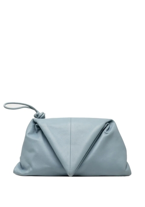 Bottega Veneta Pre-Owned 2012-2025 Leather BV Trine Angular clutch bag - Blue
