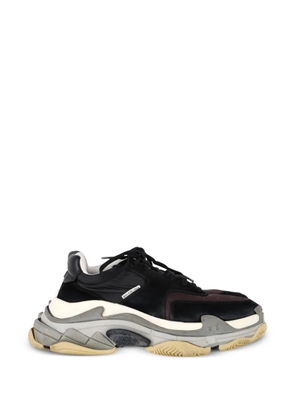 Balenciaga Pre-Owned Triple S suede trainers - Black