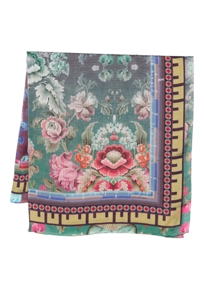 Pierre-Louis Mascia Molare floral-pattern scarf - Green