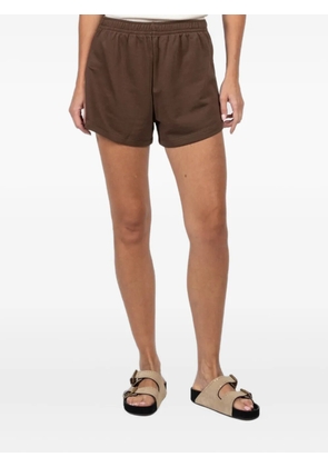 FREEDÉR elastic-waistband jersey shorts - Brown