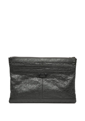 Balenciaga Pre-Owned 2018-2025 Lambskin Motocross Classic Clip M clutch bag - Black