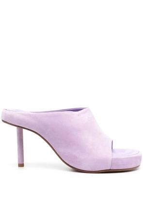 Jacquemus moulded calf-suede sandals - Purple
